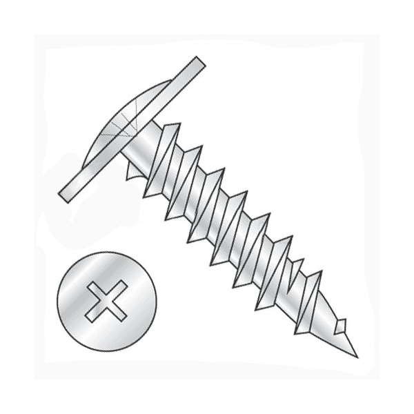 Newport Fasteners Drywall Screw, #8 x 5/8 in, Steel, Truss Head Phillips Drive, 10000 PK 108298-10000 - main